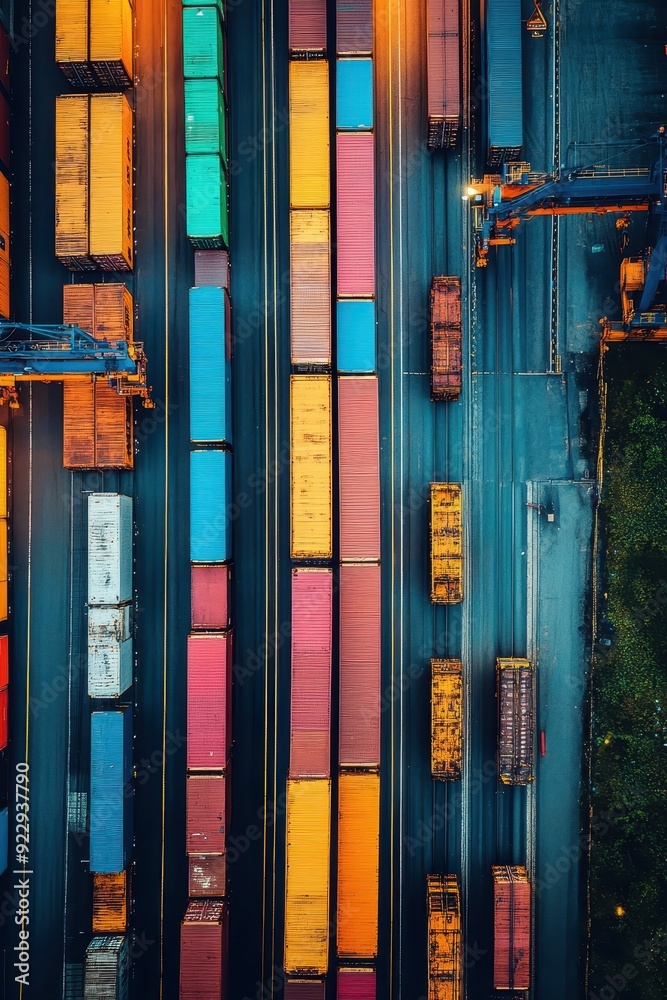Obraz premium Robotics Integration in the Transportation Logistics Industry