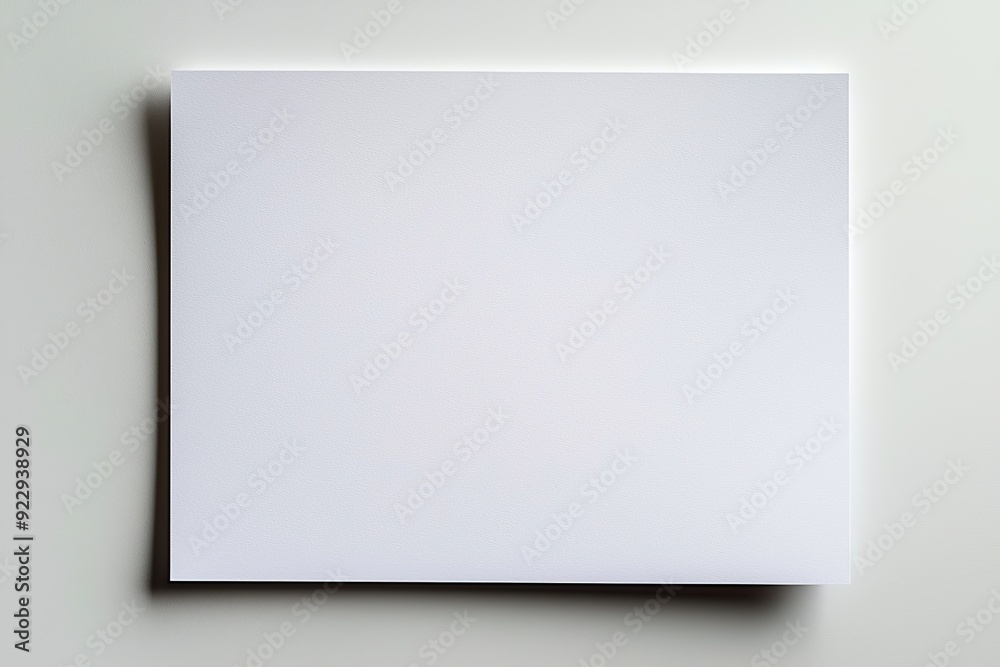 Blank A4 Paper Mockup on Isolated Background created with Generative AI Blank A4 Paper Mockup on Isolated Background created with Generative AI
