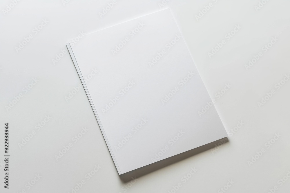 Blank A4 Paper Mockup on Isolated Background created with Generative AI Blank A4 Paper Mockup on Isolated Background created with Generative AI