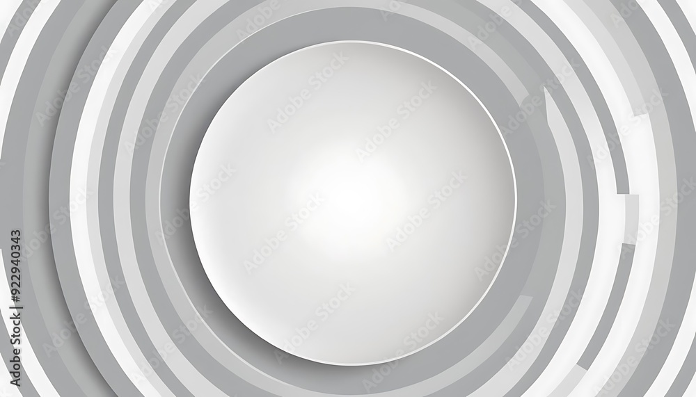 Obraz premium Abstract Curved Shapes. White Circular Background. Abstract background. 3d illustration3