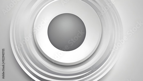 Abstract  White Circular Background. Abstract background. 3d illustration12 photo