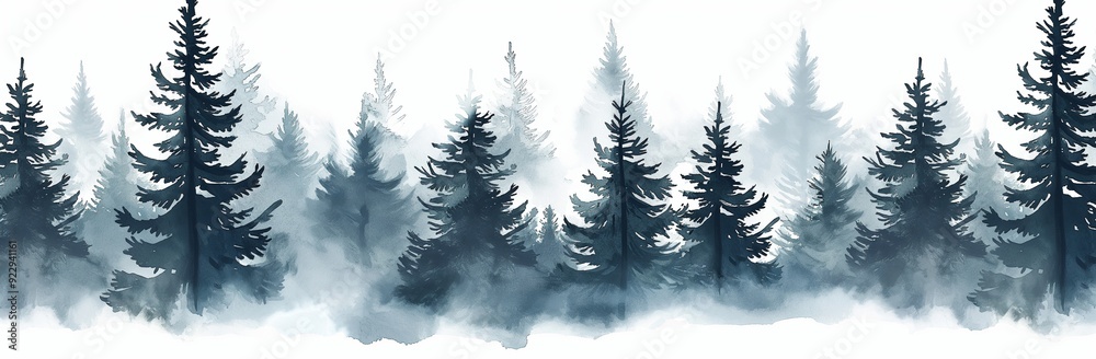 Fototapeta premium Christmas tree for christmas day greeting card 