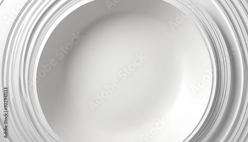 Abstract  White Circular Background. Abstract background. 3d illustration4 photo