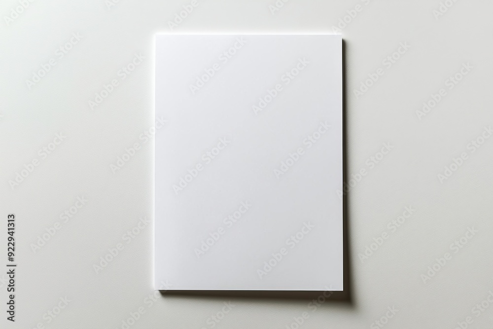 Blank A4 Paper Mockup on Isolated Background created with Generative AI Blank A4 Paper Mockup on Isolated Background created with Generative AI