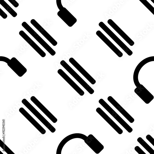 pattern of music headphone 45 degree vibe and hype