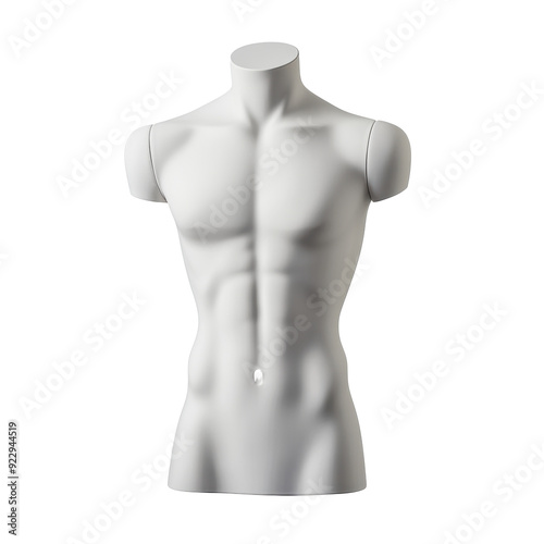 PNG Mannequin torso displayed on a plain background