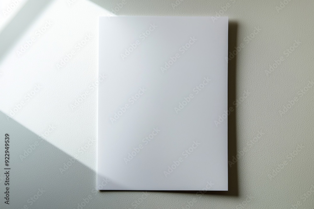 Blank A4 Paper Mockup on Isolated Background created with Generative AI Blank A4 Paper Mockup on Isolated Background created with Generative AI