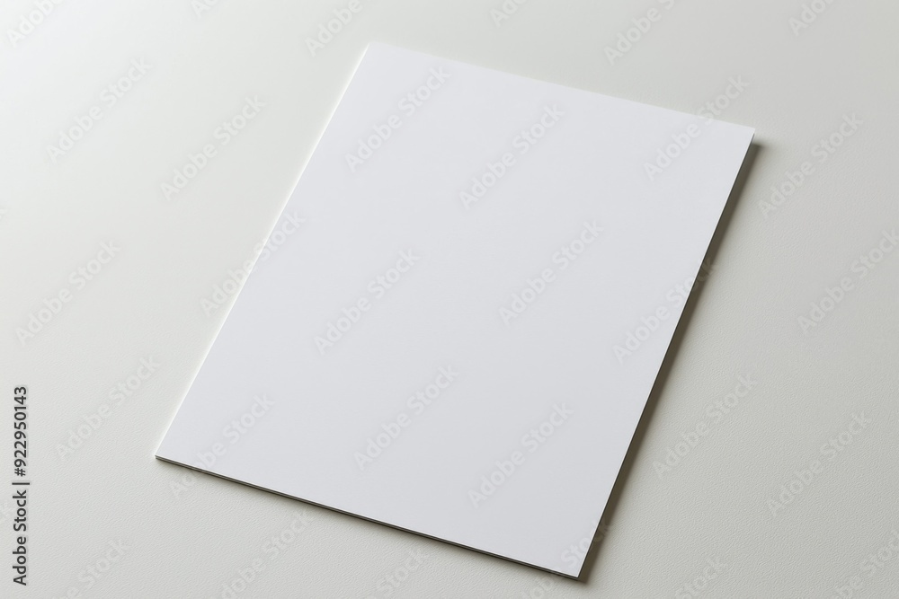 Blank A4 Paper Mockup on Isolated Background created with Generative AI Blank A4 Paper Mockup on Isolated Background created with Generative AI