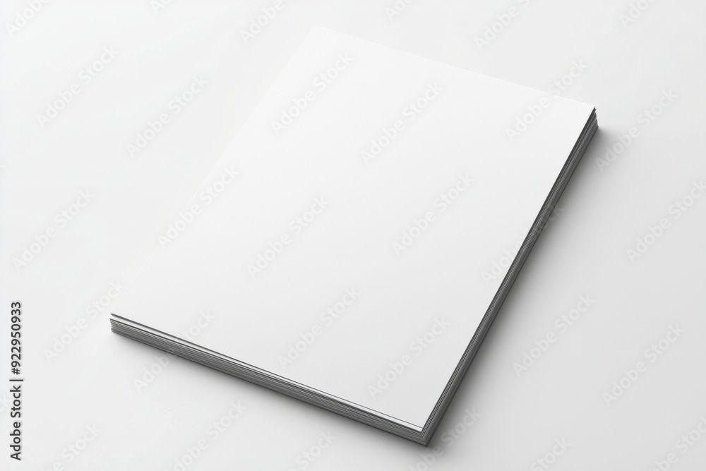 Blank A4 Paper Mockup on Isolated Background created with Generative AI Blank A4 Paper Mockup on Isolated Background created with Generative AI