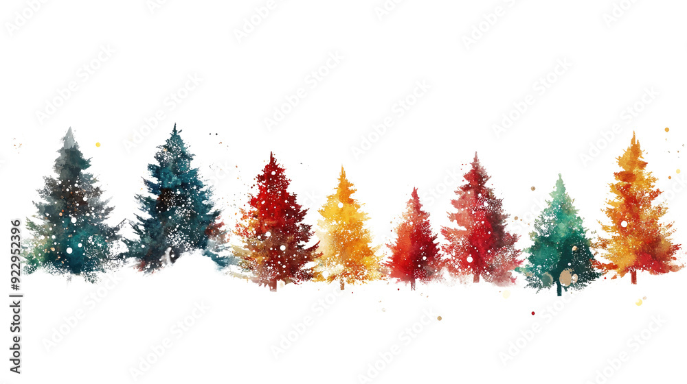 Obraz premium Christmas tree transparent background