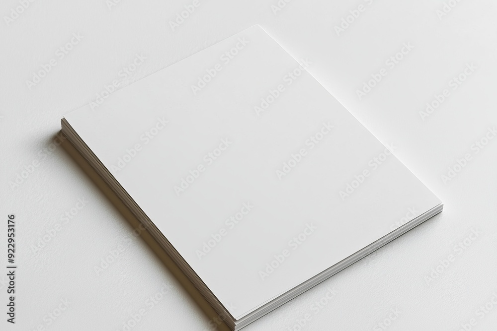 Blank A4 Paper Mockup on Isolated Background created with Generative AI Blank A4 Paper Mockup on Isolated Background created with Generative AI