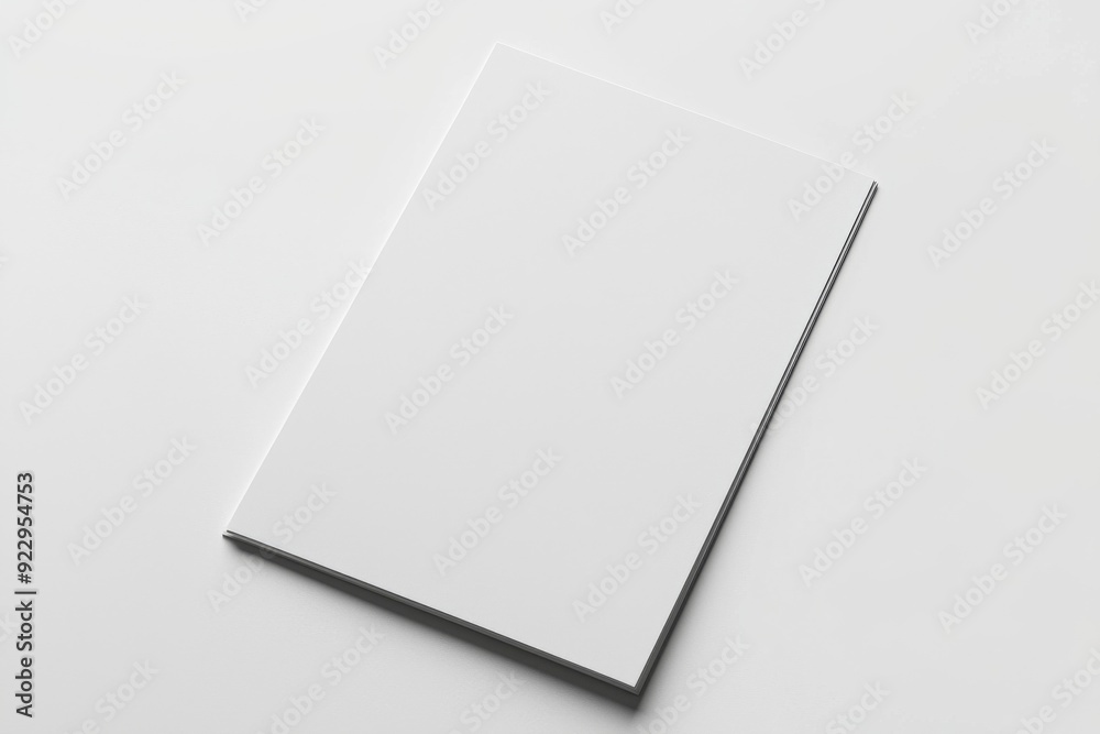 Blank A4 Paper Mockup on Isolated Background created with Generative AI