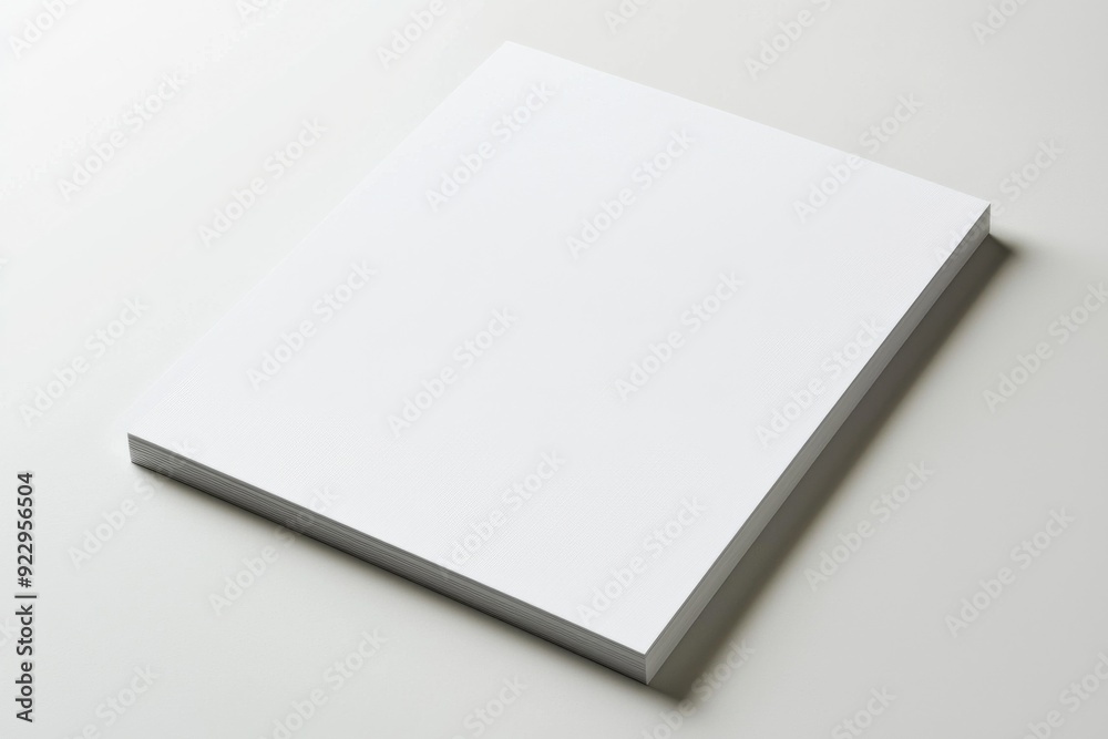 Blank A4 Paper Mockup on Isolated Background created with Generative AI Blank A4 Paper Mockup on Isolated Background created with Generative AI