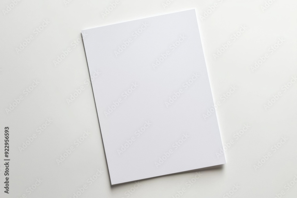 Blank A4 Paper Mockup on Isolated Background created with Generative AI Blank A4 Paper Mockup on Isolated Background created with Generative AI
