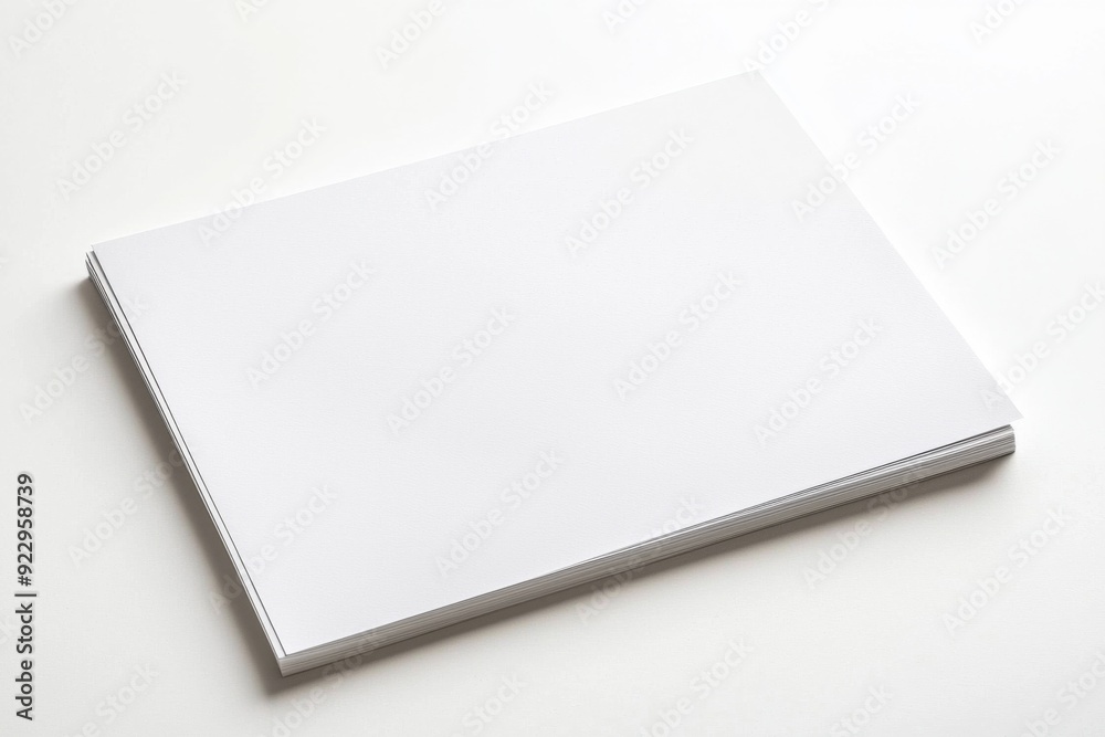 Blank A4 Paper Mockup on Isolated Background created with Generative AI Blank A4 Paper Mockup on Isolated Background created with Generative AI