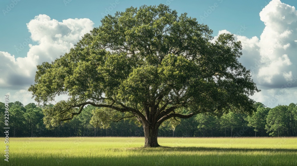A solitary tree in a field