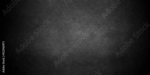   Dark black wall texture and dark charcoal grunge smooth paint concrete cement floor old black with elegant vintage. studio grunge blackboard and chalkboard texture backdrop background.