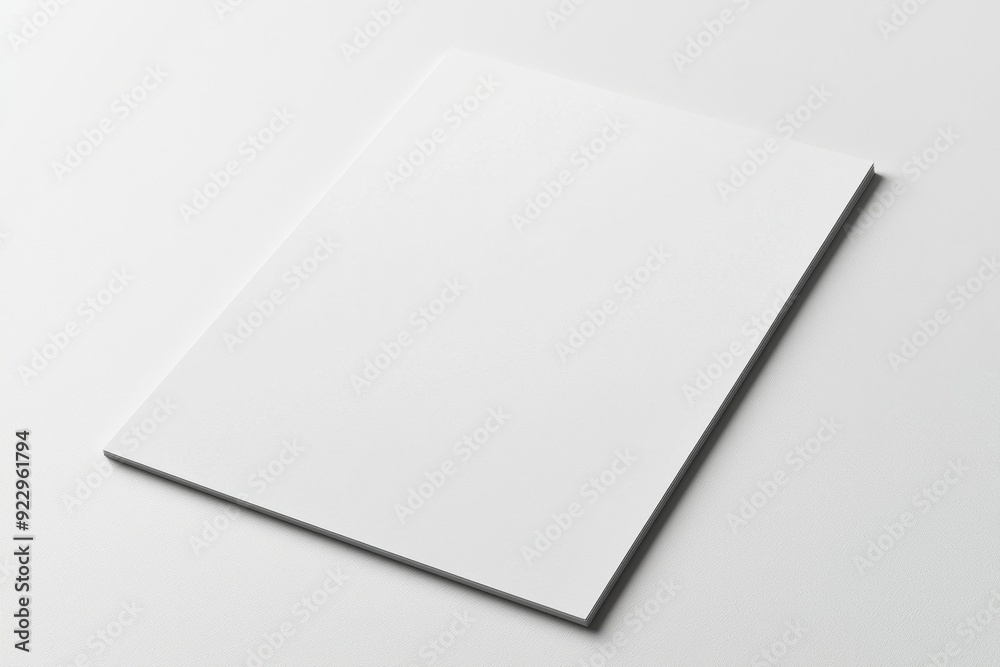 Blank A4 Paper Mockup on Isolated Background created with Generative AI Blank A4 Paper Mockup on Isolated Background created with Generative AI