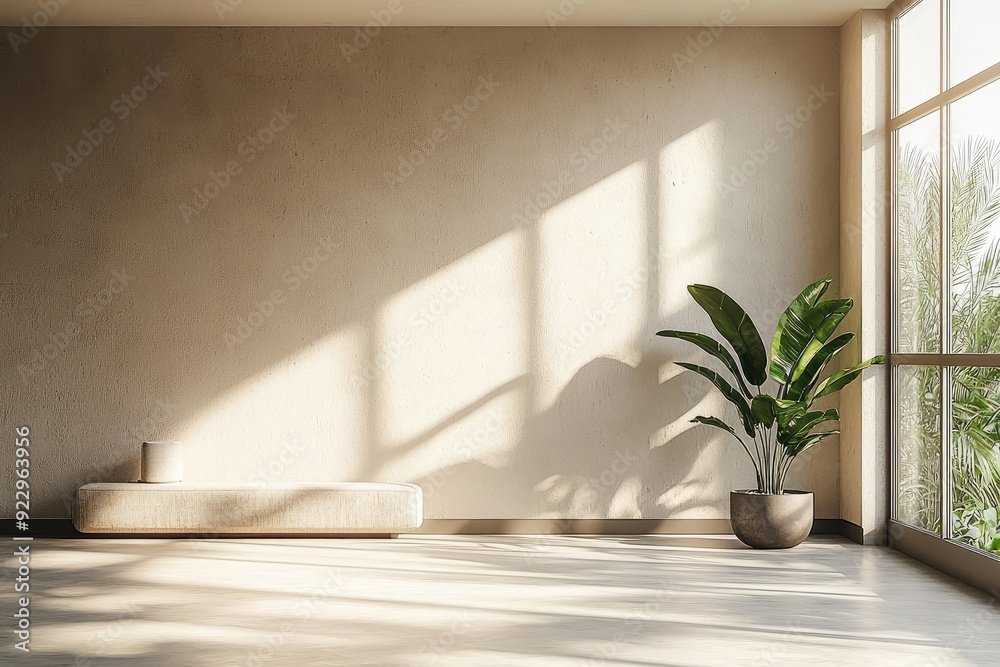 Bright Minimalistic Interior with Natural Light