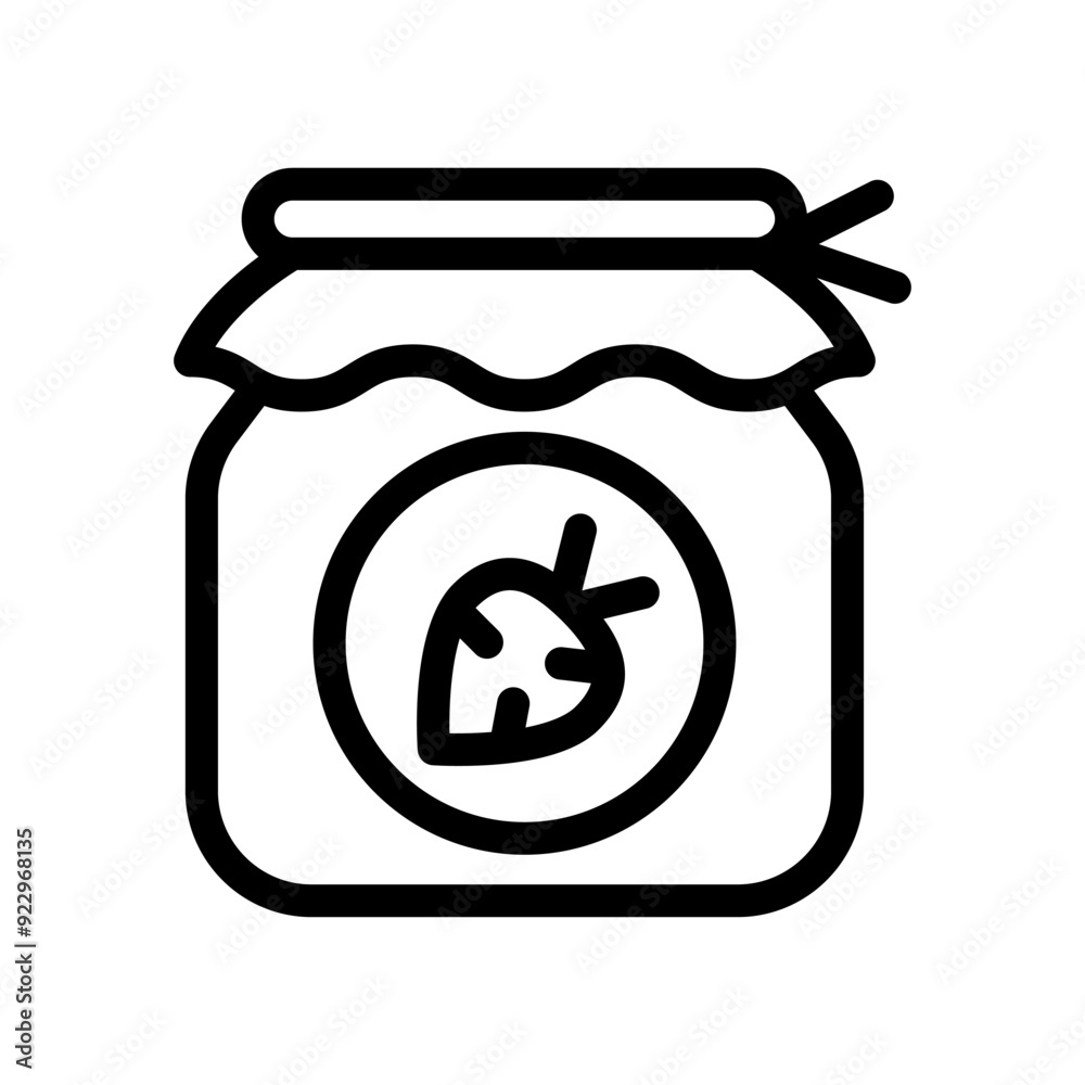 3 jam jar line icon illustration vector graphic 3 jam jar line icon illustration vector graphic