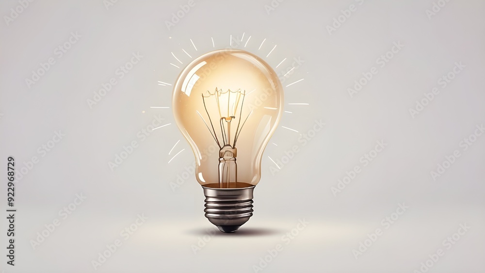 An illustration of a lightbulb on a white backdrop by hand, signifying the generation of ideas An illustration of a lightbulb on a white backdrop by hand, signifying the generation of ideas
