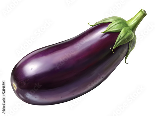 Ripe fresh eggplants