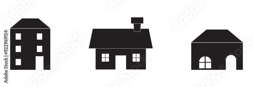 House icon set. Home vector illustration sign symbol design eps 10