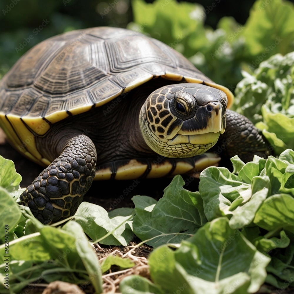 Naklejka premium turtle on the ground