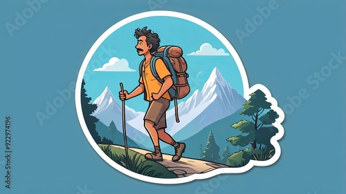 mountain trip captions sticker 