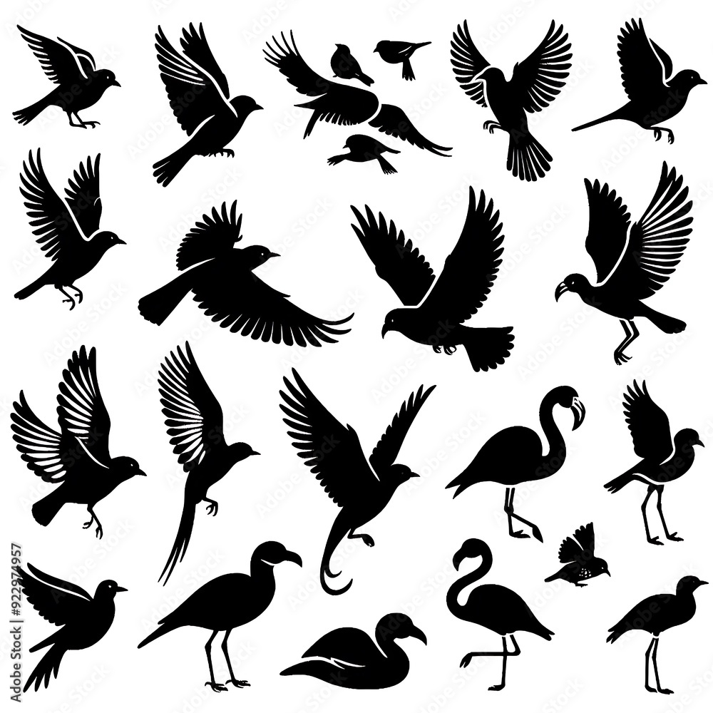 set of birds set of birds