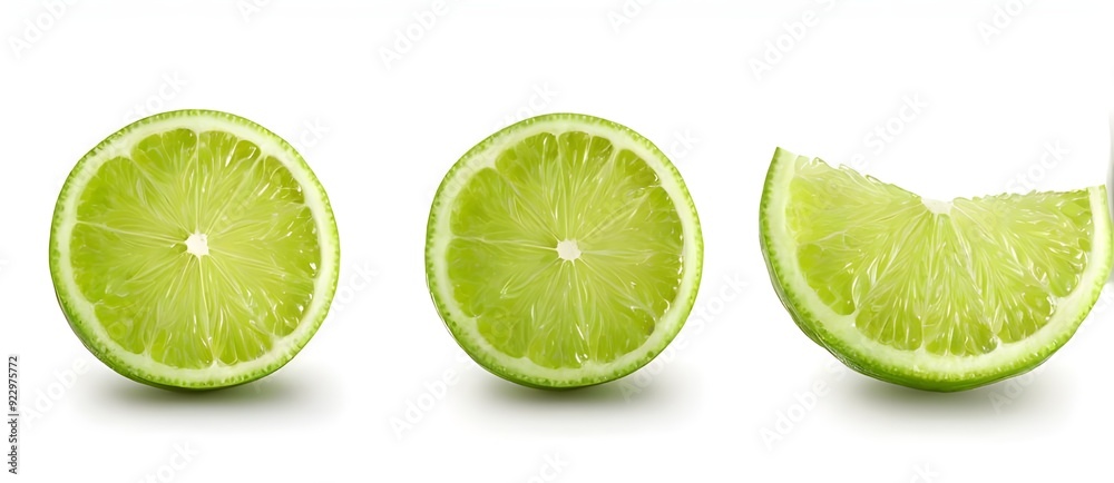 Set of Lime isolated. Lime half, slice, piece isolate on white background. Set of Lime isolated. Lime half, slice, piece isolate on white background.