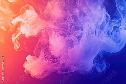 Colorful abstract smoke pattern blending hues of pink and blue, creating a dreamy, soft visual for artistic and creative projects.