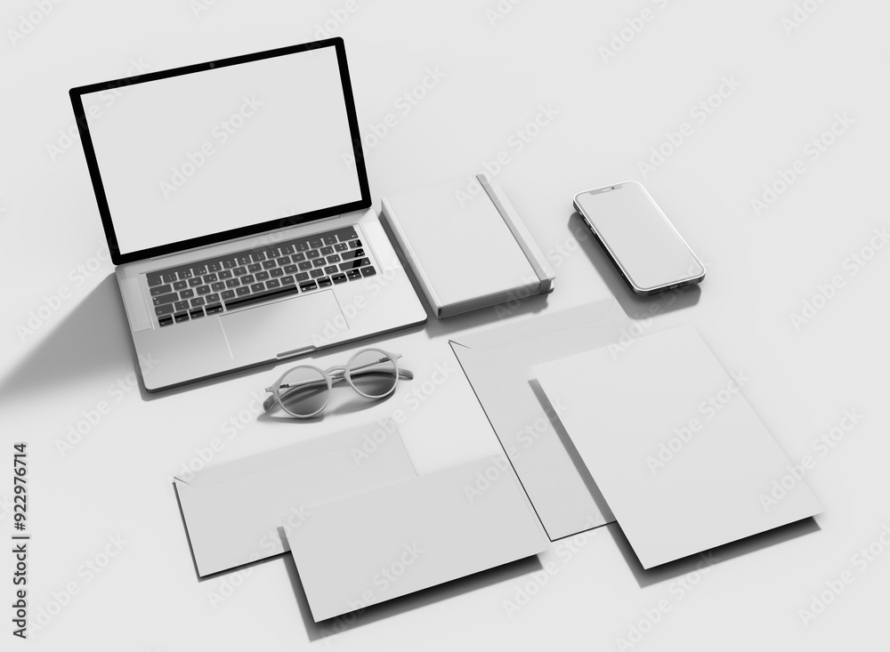 Stationary mockup Stationary mockup
