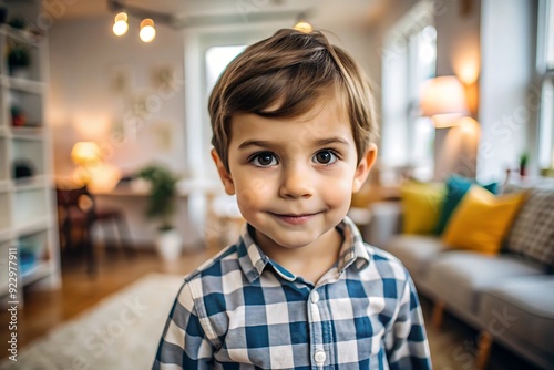 Portrait of a smiling young boy.