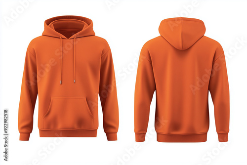  orange hoodie is a sweatshirt with a hood