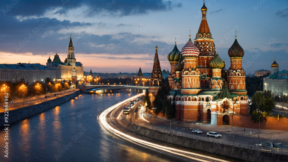 Fototapeta premium Moscow, Russia View 