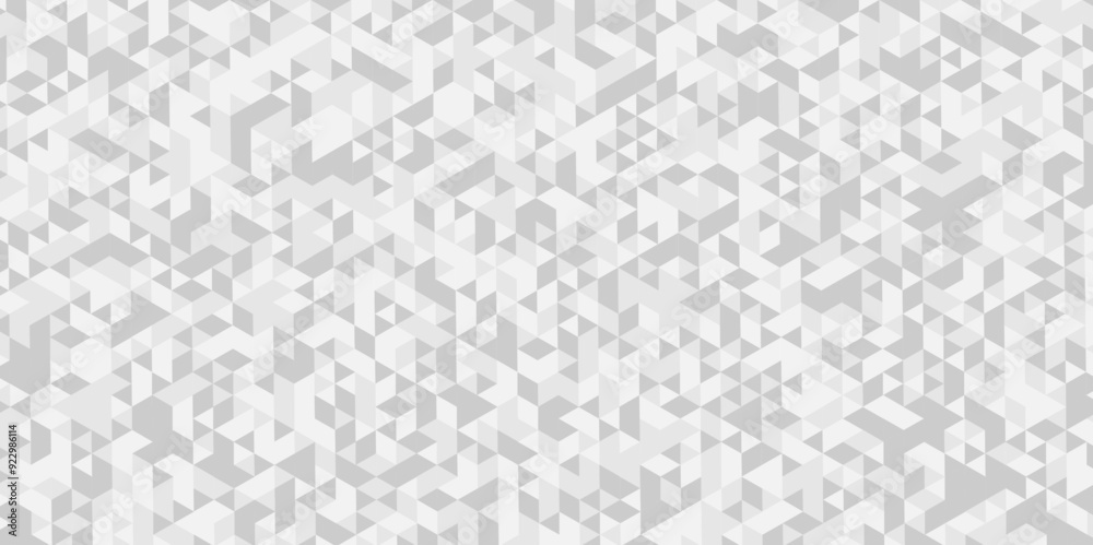 Abstract geometric vector seamless technology gray and white cube square paper background. surface creative diamond geometric pattern gray Polygon Mosaic triangle, business and corporate background.