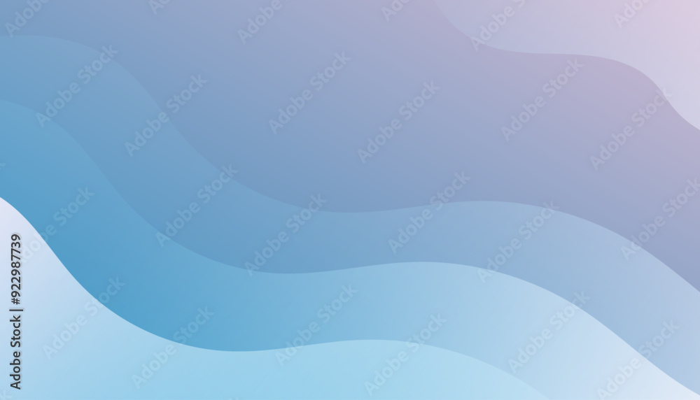 Fototapeta premium Abstract blue wave background. Dynamic shapes composition. Eps10 vector