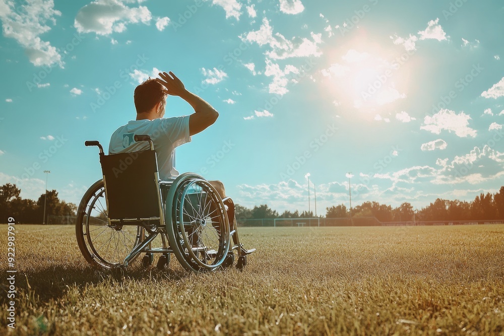 Athletes are hot during training and competitions for the disabled , Heatwave , Generative AI Athletes are hot during training and competitions for the disabled , Heatwave , Generative AI