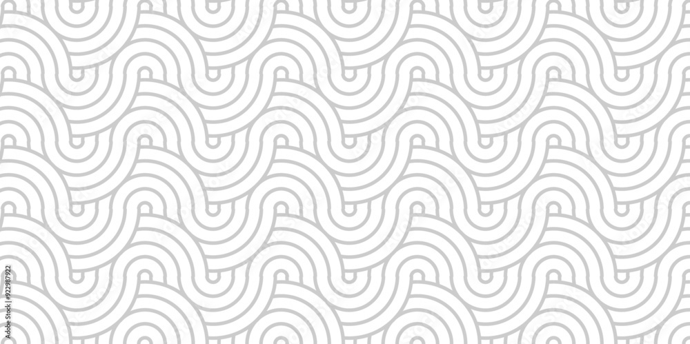 Minimal Vector overlapping Pattern diamond geometric white spiral line waves abstract wave line. seamless white and gray tile stripe overlap creative retro circle line fabric pattern background. Minimal Vector overlapping Pattern diamond geometric white spiral line waves abstract wave line. seamless white and gray tile stripe overlap creative retro circle line fabric pattern background.