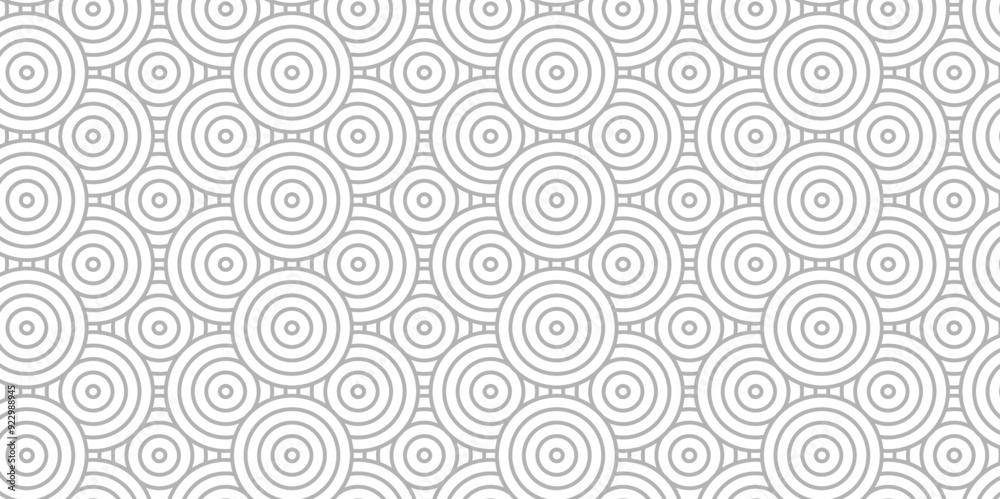 Minimal Vector overlapping Pattern diamond geometric white spiral line waves abstract wave line. seamless white and gray tile stripe overlap creative retro circle line fabric pattern background. Minimal Vector overlapping Pattern diamond geometric white spiral line waves abstract wave line. seamless white and gray tile stripe overlap creative retro circle line fabric pattern background.