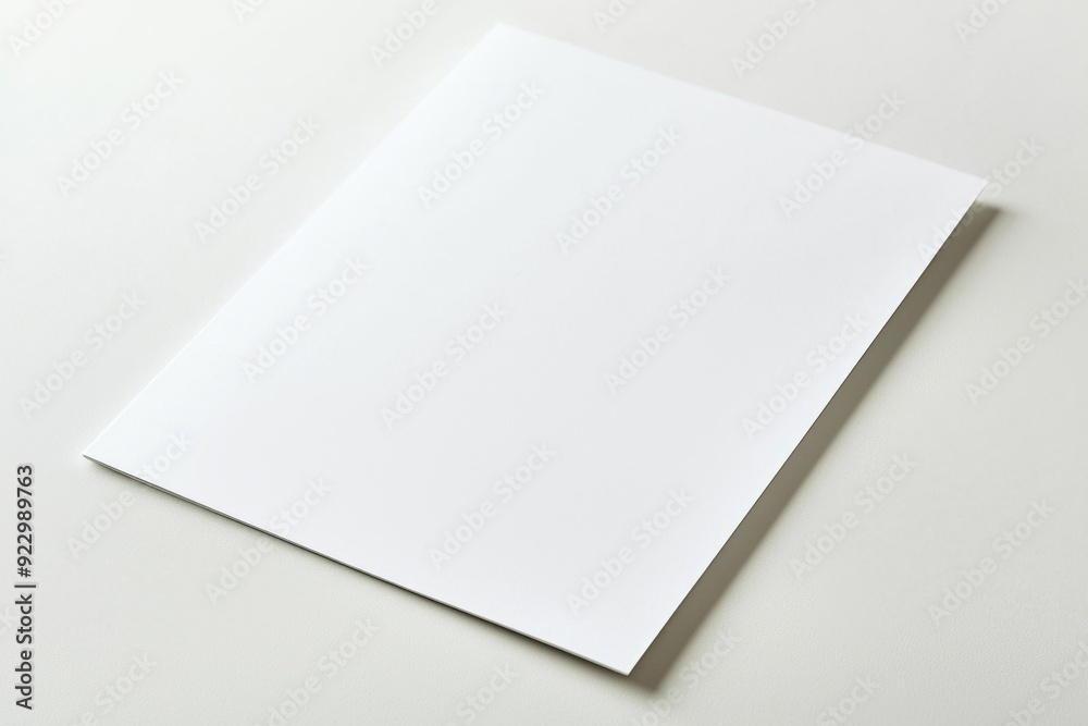 Blank A4 Paper Mockup on Isolated Background created with Generative AI Blank A4 Paper Mockup on Isolated Background created with Generative AI
