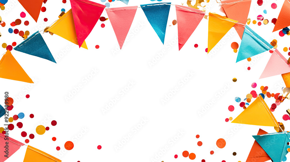 Obraz premium party flags transparent background