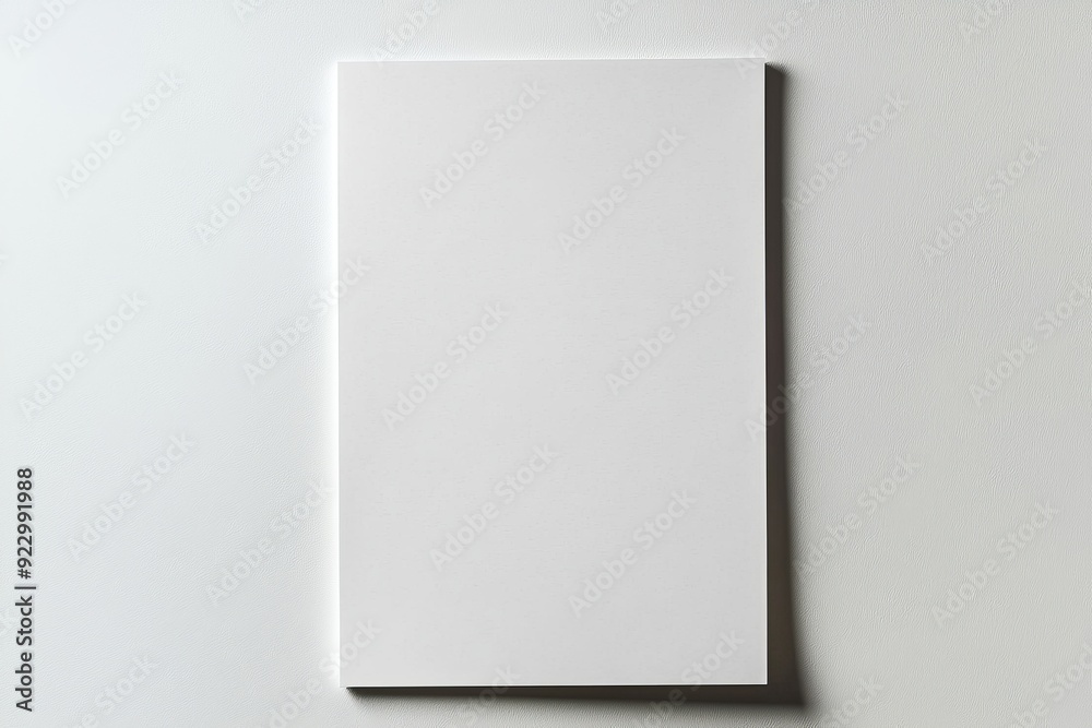 Blank A4 Paper Mockup on Isolated Background created with Generative AI