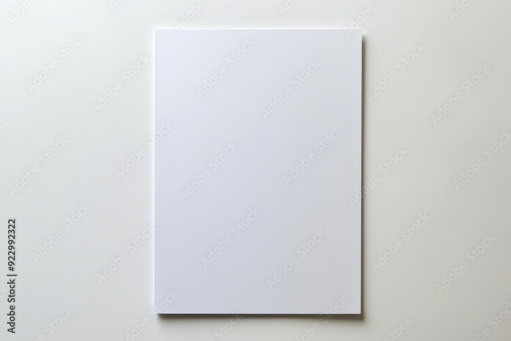 Blank A4 Paper Mockup on Isolated Background created with Generative AI Blank A4 Paper Mockup on Isolated Background created with Generative AI