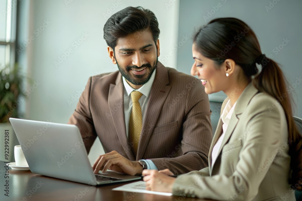 An Indian banker assisting clients with investment planning, often shown in a bank office setting.
An Indian banker assisting clients with investment planning, often shown in a bank office setting.