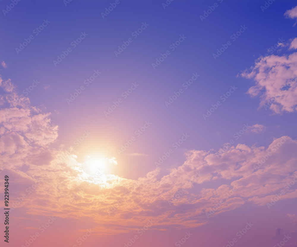 sky background sun and clouds with pastel colors sky background sun and clouds with pastel colors