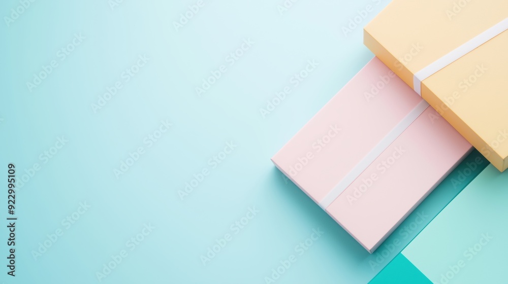 Unboxing stream, excitement over new tech, colorful packaging, Watercolor style Unboxing stream, excitement over new tech, colorful packaging, Watercolor style