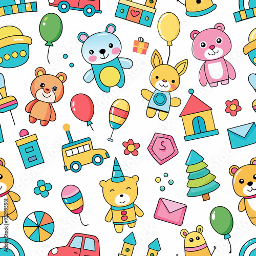 Seamless Pattern Toys