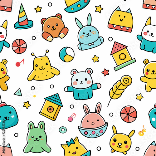 Seamless Pattern Toys